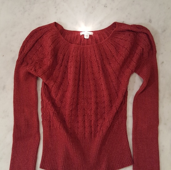 Intuitions burgundy sweater - Picture 2 of 4